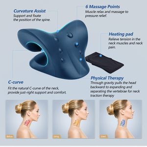 <span class=keywords><strong>Precio</strong></span> de fábrica, dispositivo de tracción del cuello <span class=keywords><strong>Cervical</strong></span>, analgésico de cuello, camilla de cuello de goma con calefacción, alivio del dolor Tmj - Product Image 6