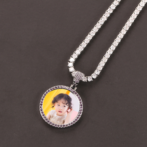 2023 EW Round HOTO uublimation endant enant ecklace is the Best iift for om - Product Image 4