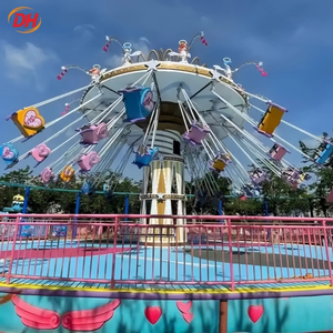 Directo de Fábrica: Atracción de Sillas Voladoras de 24 Asientos con Iluminación LED Nocturna y Estructura Antioxidante para Ferias, Tipo O Planes Ride Swing Ride - Product Image 5