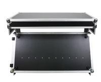BESTYART/ Table de DJ portable de style Z avec poignées et roulettes