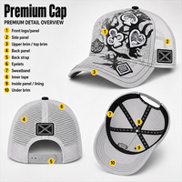 Gorra Trucker Personalizada con Logotipo Bordado e Impreso, Visera Curva, para Deportes al Aire Libre y Ropa Urbana, Venta al Por Mayor ODM OEM con MOQ Bajo