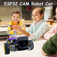 Kit de Coche Robótico Inteligente 2WD ESP32 con Wifi y Cámara, Kit de Inicio para Programación, Aprendizaje STEM, Coche Inteligente de Plástico para Arduinos