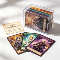 Cartes à collectionner d'anime personnalisées en papier imprimé, cartes à échanger avec logo personnalisé, fabricant de boîtes de boosters pour jeux de société