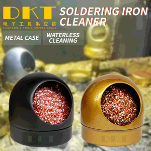 Bola de alambre de acero inoxidable para limpieza de puntas de soldador con base antideslizante, herramienta de limpieza sin residuos para PCB y trabajos de retrabajo - Product Image 2