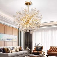 ENSEMBLE Moderne Creative LED Plafond Lustre pour Salon Salle À Manger Décor À La Maison Simple De Luxe En Verre LED Suspension