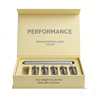 Boîte à flacons de peptides en papier kraft de haute qualité, emballage cadeau magnétique pour flacons de 3 ml et 10 ml