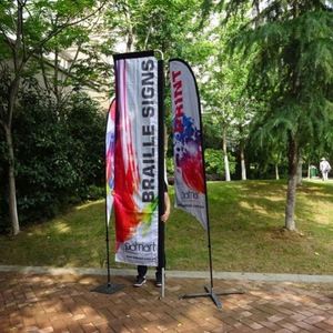 2025 New Custom <b>Banners</b> Sports Beach for Wind Promotion Feather Printed Flags - Product Image 4
