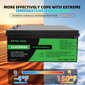 สถานีไฟฟ้าพก<span class=keywords><strong>พา</strong></span> US STOCK 12V 200ah แบตเตอรี่ลิเธียมไอออน Lifepo4 แบตเตอรี่ลิเธียมแบบ Deep Cycle ยี่ห้อ DATOU BOSS - Product Image 4
