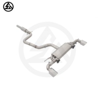 Échappement CSZ pour Volkswagen/VW Scirocco R 2.0T mise à niveau des performances ss304 silencieux échappement à soupape catback