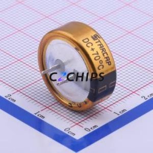 Supercondensateur DCL5R5105CF, composant traversant (THT), condensateur 1F -20%~+80% 5.5V 1.5mA@30mins - Product Image 2