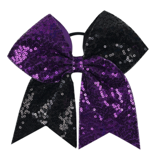 Großhandel Maßgefertigtes Frack-Stirnband mit Gummiband und Pailletten für Mädchen Farbblockierte Perlen Weihnachts-Glitzer Rot-Grünes Haarband - Product Image 6