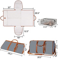 2024 Tendance 45L étanche Weekender sac de transport pliable costume voyage et affaires nuit polochon avec fermeture à glissière