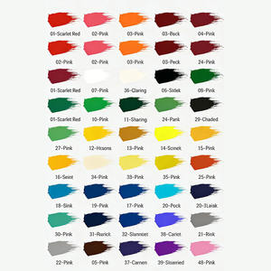 40 צבעים של משחת פיגמנט לשרף אפוקסי, סט פיגמנט אפוקסי אטום, משחת צבע אפוקסי ואבקת מיקה בריכוז גבוה לשרף - Product Image 3