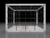 La structure pour les maisons préfabriquées modernes en conteneurs et les maisons transportables est en acier galvanisé et conçue sur mesure