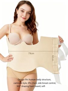 Planche abdominale ajustable 360° en <span class=keywords><strong>mousse</strong></span> Lipo respirante pour soutien post-opératoire et récupération complète - Product Image 2