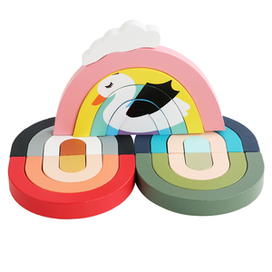 Bebek gökkuşağı istifleyici istifleme Waldor bebekler oyunları çocuklar yaratıcı yapı taşları - Product Image 1