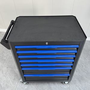 Meistverkaufter 7-Schubladen Schwerlast-Stahl Werkstatt-Garagenwerkzeugwagen Aufbewahrungswerkzeugschrank Trolley - Product Image 4
