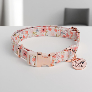 Laisses de colliers de chien personnalisés en coton imprimé de luxe durable élégant moderne OEM ODM vente en gros de Malaisie doux avec caractéristique légère - Product Image 1