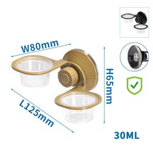 Ciotola doppia in plastica da appendere, ideale per cibo e acqua, perfetta per animali domestici in interni ed esterni. - Product Image 1