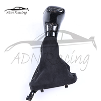 Passend für Dodge Durango Charger Challenger Schwarzer Glänzender Carbon-Schalthebel mit Manschette 2015-2024