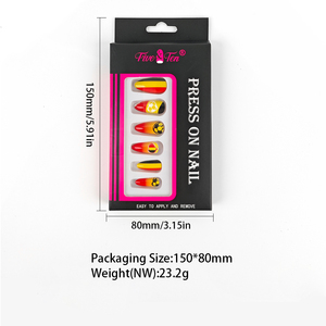 Cinq et dix GMPC/Sedex/ISO/EUDR fournitures <span class=keywords><strong>FIFA</strong></span> Football presse-sur faux ongles équipe nationale Nail Art breloques en gros pour le Sport - Product Image 3