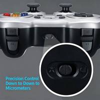 Manette de jeu sans fil programmable 2,4 GHz avec mappage personnalisé et double vibration turbo pour PC