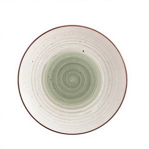 Service de table en grès de luxe, peint à la main, motif en spirale, design en spirale, durable, logo personnalisé, passe au lave-vaisselle, TRESUN - Product Image 1