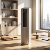 Climatiseur portable Airwens 14000 BTU, refroidissement et chauffage, faible bruit, économie d'énergie, télécommande, utilisation en chambre, roues mobiles universelles