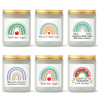 Bougie parfumée en verre givré avec étiquette personnalisée, votre design, bougie en cire de soja, aromathérapie, parfum personnalisé, mèche, boîte cadeau, vente en gros