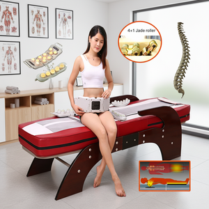 Korea Premium Best Nu Chiropractic Jade Massager Lit à roulettes pour thérapie thermique de la colonne vertébrale Master Lit de massage à infrarouge lointain - Product Image 1