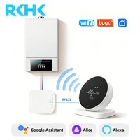 Termostato Inteligente Tuya con Automatización DE Stock, Control Remoto para Calderas de Gas, Calefacción por Suelo Radiante, Termostato Wifi con Perilla de Control