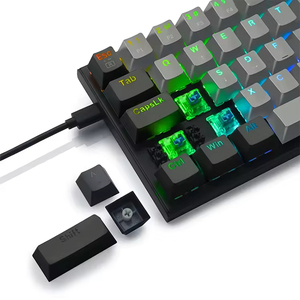 Mini Teclado RGB con Cable para Juegos y Oficina, Teclado Mecánico para Juegos 60% 61 Teclas - Product Image 2