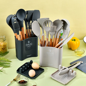 13pcs thiết lập đa chức năng nhà bếp Silicone thìa thìa Whisk Công cụ nấu ăn đồ dùng thiết lập đồ nấu nướng Bộ đồ dùng nhà - Product Image 3