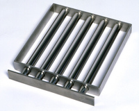 Grille filtrante magnétique en terre rare Ndfeb, barre en acier inoxydable, déflecteurs, aimant de trémie 10000 Gauss 12000 Gauss pour la séparation