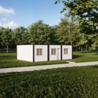 Casas Contenedor Prefabricadas Desmontables Modernas y Transpirables, Estándar y Modulares, para Uso de Oficina, Edificio de Oficinas de 3 Habitaciones
