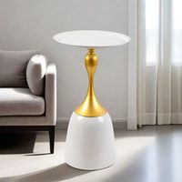 Table console moderne de petite taille, contemporaine, en métal durable, pour salon, villa, hôtel