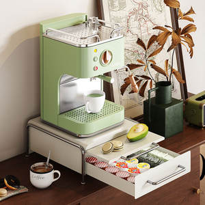 Support à <span class=keywords><strong>capsules</strong></span> de café multifonctionnel en métal à 2 niveaux, écologique, plateau coulissant, boîte de rangement pour <span class=keywords><strong>capsules</strong></span> <span class=keywords><strong>Nespresso</strong></span>, plateau pour sachets de thé - Product Image 4