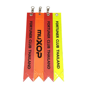 Sangle réfléchissante en PVC haute visibilité course de nuit en plastique porte-clés personnalisé réflecteur de vélo pendentif de sécurité pour l'équitation de nuit - Product Image 2