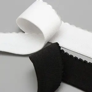 Wholesale Scallop Picot Edge Lingerie Underwear Picot Elastic Band Elastic Strap Custom Sizes Custom Colors For Bra Making