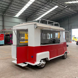 Mobil makan antik disesuaikan mobil makan Hot Dog Pizza kopi es krim berkemah seluler Trailer pasar belanja mobil prasmanan - Product Image 3