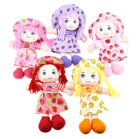 Op maat gemaakte pluche pop met kleding, gepersonaliseerde knuffelpop met fruitthema, zacht pluche speelgoed voor kinderen, cadeau