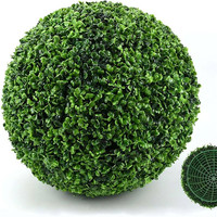 Fausses plantes écologiques protégées contre les UV Boules d'herbe décoratives Boules de buis artificielles Topiaire