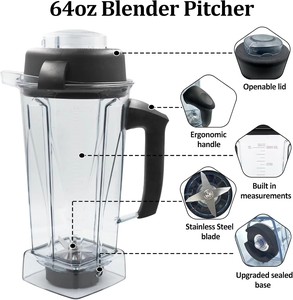 Pichet de mixeur HYRA 64oz, compatibilité étendue, séries classiques C et G, modèles 5200, 5300, 5500, 5000, 6500, pièces pour la maison et la cuisine - Product Image 1