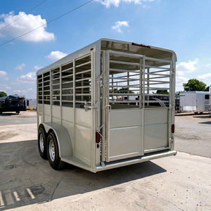 Stonegate Livestock <b>Trailer</b> With Detachable Side Wall And Ramp For Cattle Sheep Horse Cow Pig Transport - Product Image 1