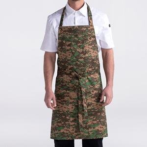 2024 Custom Logo Bib <b>Apron</b> New Design <b>Leather</b> Chef Kitchen Accessories Kit Cotton Bib <b>Aprons</b> for Restaurant Use - Product Image 3