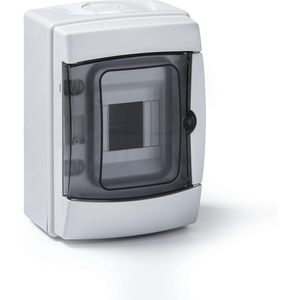 Tableau de distribution mural Rosi 4 modules, étanche IP65, gris, en polycarbonate - Product Image 1