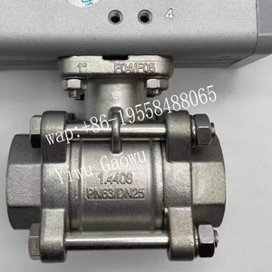 Válvula de Bola Original Festos VZBA-1/4"-WW-63-T-22-F0304-V4V4T, Extremos para Soldar, PN63, Acero Inoxidable 1.4408, Número de Pieza 1686656 - Product Image 2