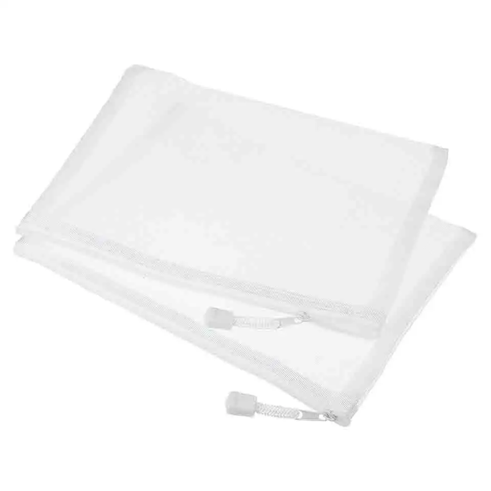 Nhà sản xuất thỏa thuận Du Lịch Văn phòng phụ kiện A5 Nylon Zip Pouch bút chì trường hợp lưu trữ túi lưới dây kéo túi