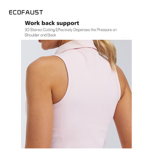 Nouvel ensemble de tenue de tennis respirant <span class=keywords><strong>et</strong></span> à séchage rapide pour femmes, 2 pièces, fermeture éclair, taille élastique, confortable, polyamide, élasthanne, sport - Product Image 5