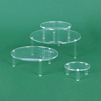Rehausseurs de table en acrylique transparent pour la restauration, présentoirs à buffet en acrylique à niveaux personnalisés, ensemble de rehausseurs à gâteaux